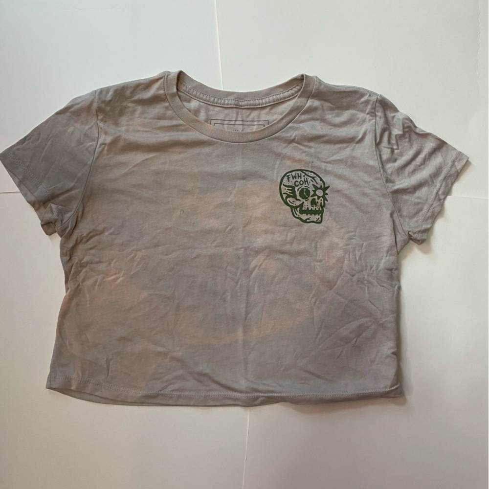 🩵Few Will Hunt Tan Crop Top